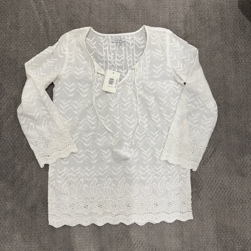 OndadeMar Beaded & Embroidered Coverup Dress